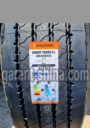 Trazano Smart Trans T48 (прицепная) 385/65 R22.5 160K 20PR - Фото протеткора с этикеткой вблизи